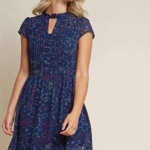 Oh Say Can Museum Dress in Science Chemistry Print